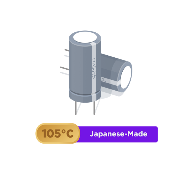 Gold-Netzteile – hochwertige japanische Kondensatoren