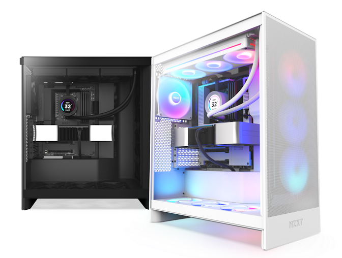 NZXT H7 Flow und Flow RGB in schwarz und weiß